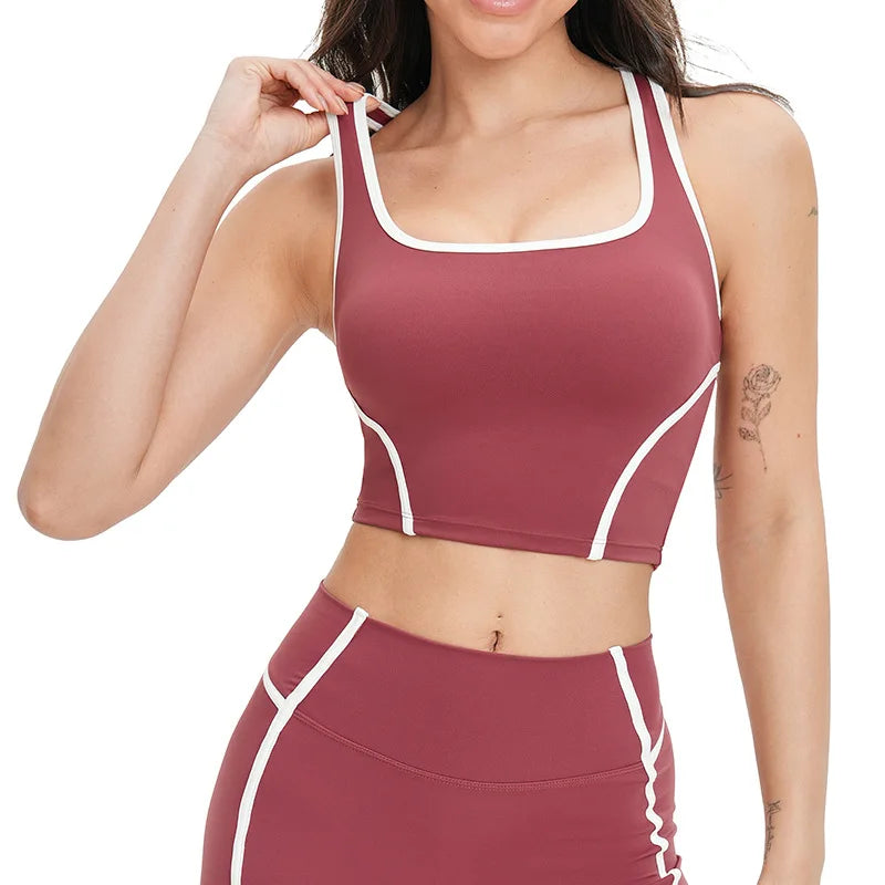 Women's Yoga Bra Gym Workout Top Shockproof Sports Underwear Female Yoga Bra Quick Dry Crop Top Running Fitness Bra Yoga Clothes
