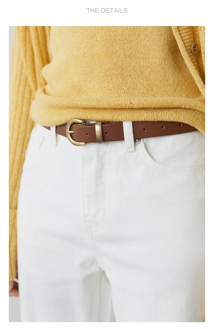 CHIC VEN Women Pants White Slim High Waisted Cotton Straight Leg Casual Slim Leg Jeans Girl Trouser Spring Autumn 2025
