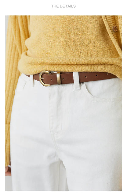 CHIC VEN Women Pants White Slim High Waisted Cotton Straight Leg Casual Slim Leg Jeans Girl Trouser Spring Autumn 2025