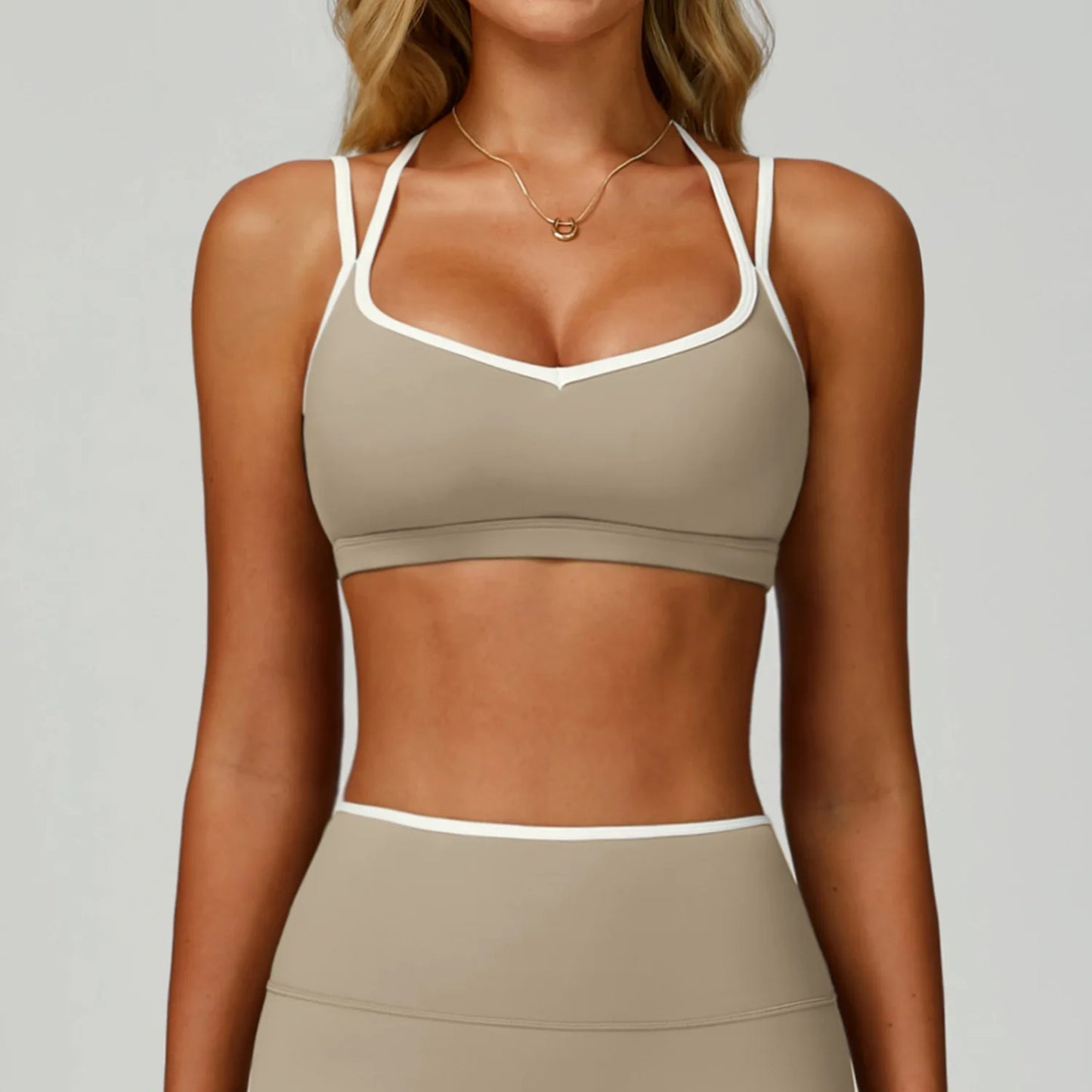 Sports Underwear Yoga Vest Women Yoga Bra Sexy Color Blocking Workout Bra Gym Crop Top For Women Breathable Running Fitness Top