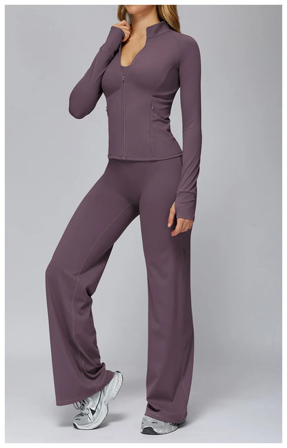 Yoga Set 2/3PCS Women Clothes Sports Outfits Fitness Tracksuit Yoga Suits Gym Legging Workout Long Sleeved Female Bra Sportswear