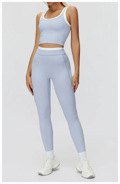 SWELTERING 2PCS Yoga Set Gym Fitness Suit Women Sports Workout Tracksuits Sportswear Female Yoga Suits Sports Bra Gym Leggings