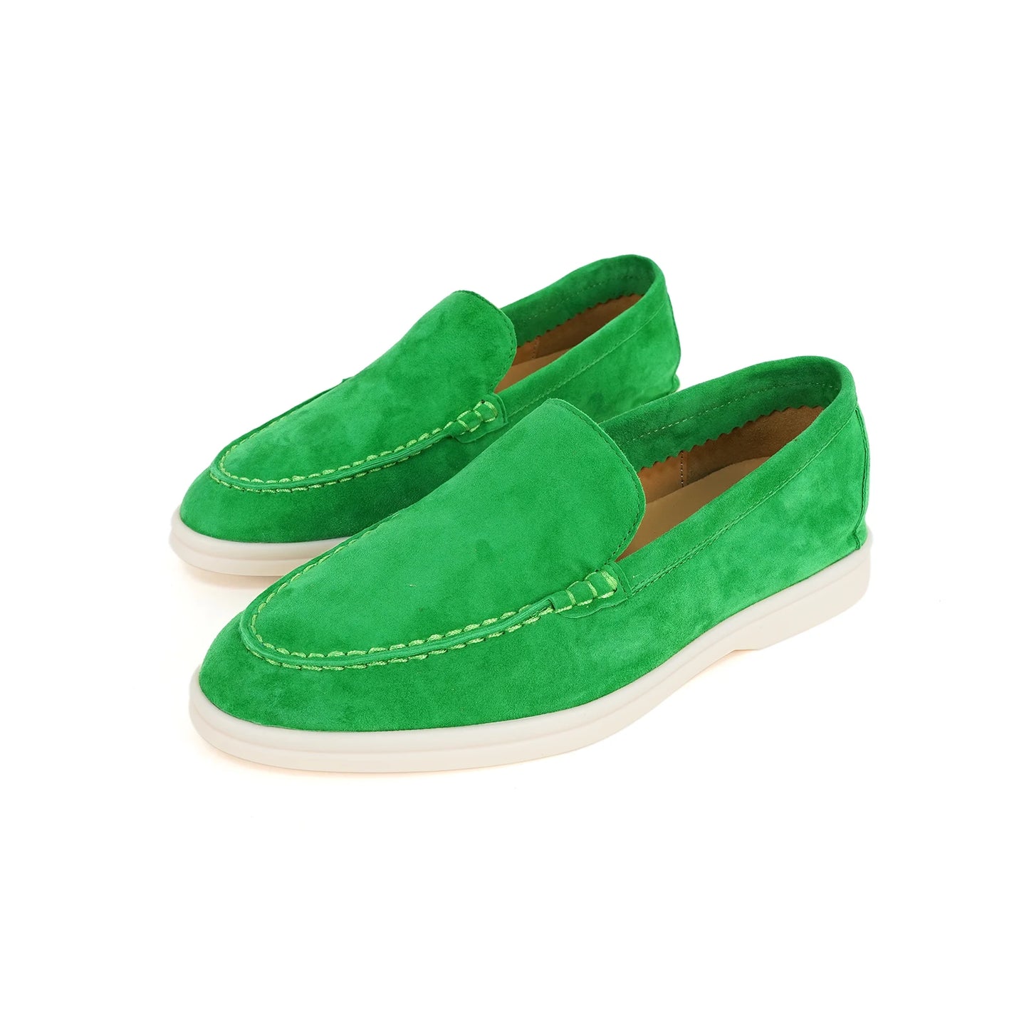 Luxury leather, designer women's loafers, women's flat walking shoes, women's comfortable casual shoes, summer shoes, casual 44