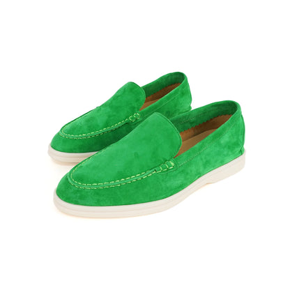 Luxury leather, designer women's loafers, women's flat walking shoes, women's comfortable casual shoes, summer shoes, casual 44