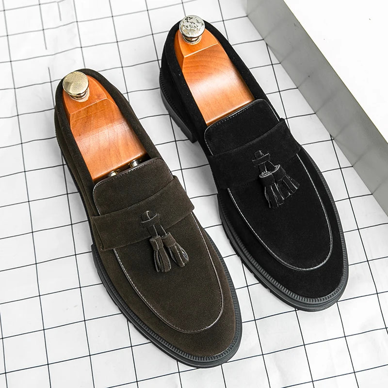 Hot Selling Soft Soled Comfortable Loafers Europe America Massage Soles Men's Commuting Work Shoes Party Men's Formal Shoes