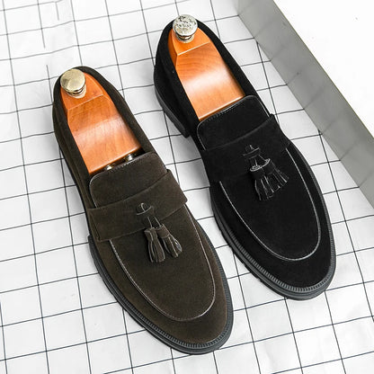 Hot Selling Soft Soled Comfortable Loafers Europe America Massage Soles Men's Commuting Work Shoes Party Men's Formal Shoes
