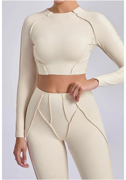 Long Sleeve Gym Shirts Sport Top Fitness Yoga Clothes for Women Active Wear Sports Shirt Elastic Fitness Yoga Running Shirts