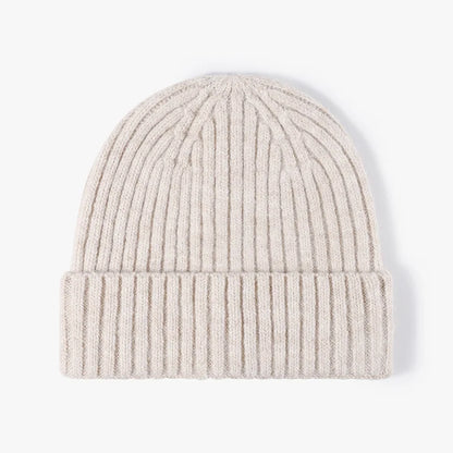 2025 New Versatile Unisex Beanie Plain Wool Thickened Earflap Anti-Static Warm Outdoor Daily Knit Hat