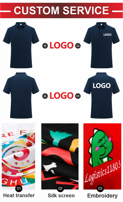 100% Cotton Polo Custom Logo High Quality Solid Color Polo Printing Design Company Clothing Embroidery Personality Brand