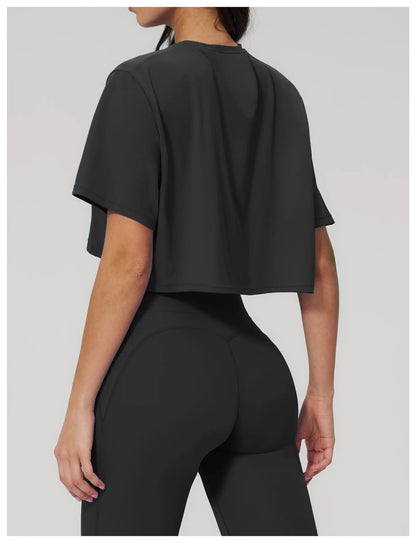 Ropa Mujer Yoga Sports T-Shirts Women Fitness Short Sleeve Gym Workout Shirts Female Outdoor Running Active Wear Sports Shirts
