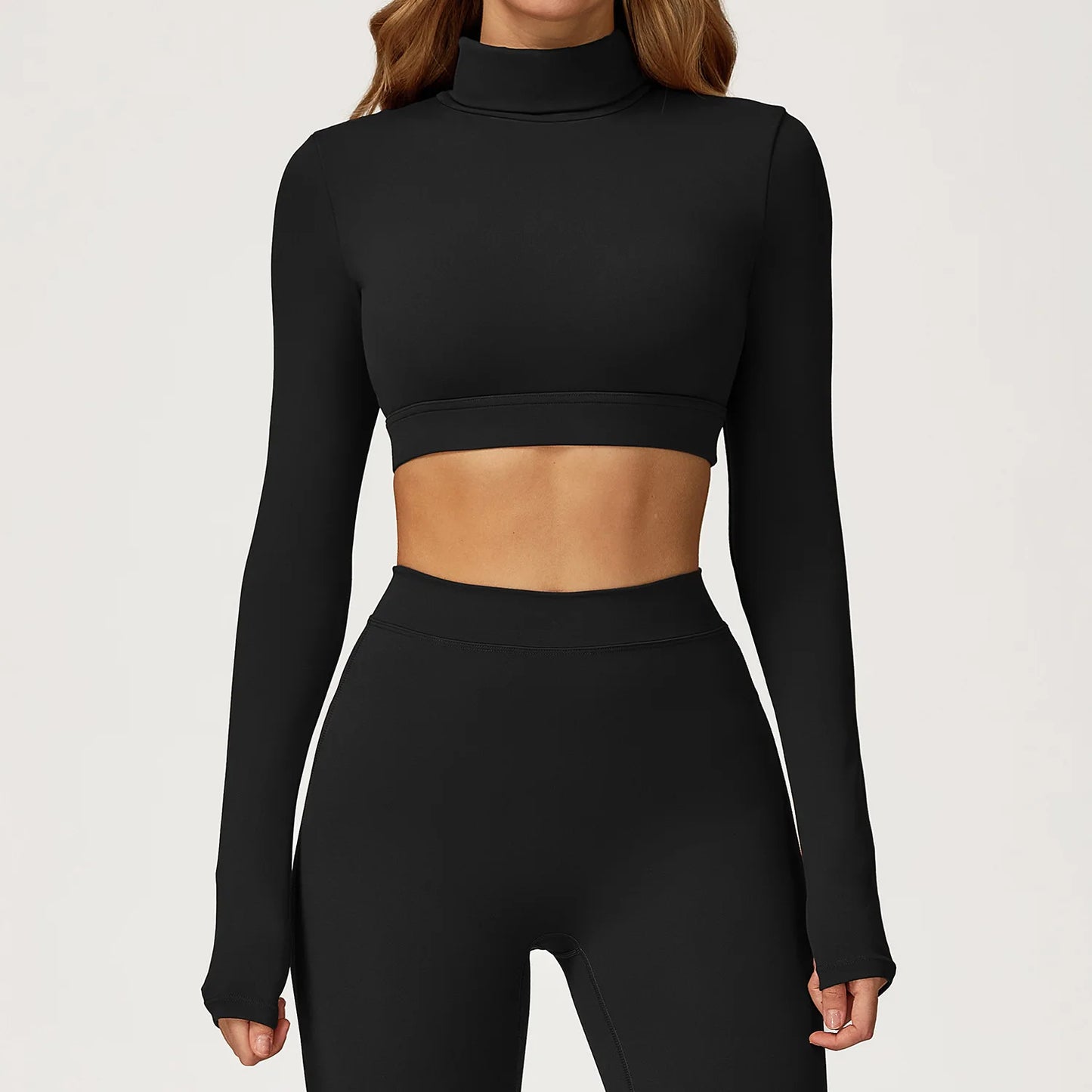 Female Gym Workout Shirts Yoga T-Shirt Fitness Long Sleeve Breathable High Elastic Crop Top Running Push Up Sports T-Shirt