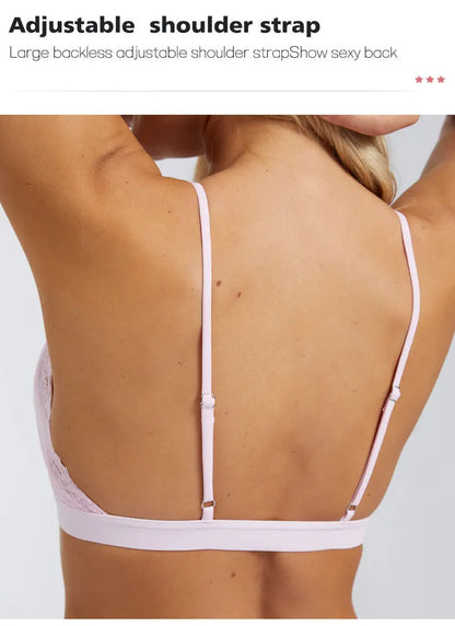 Yoga Bra Gym Top Women Thin Strap Halter Sports Bra Triangle Soft Cup Naked Feeling Sexy Bras Scrunch Elastic Women‘s Underwear