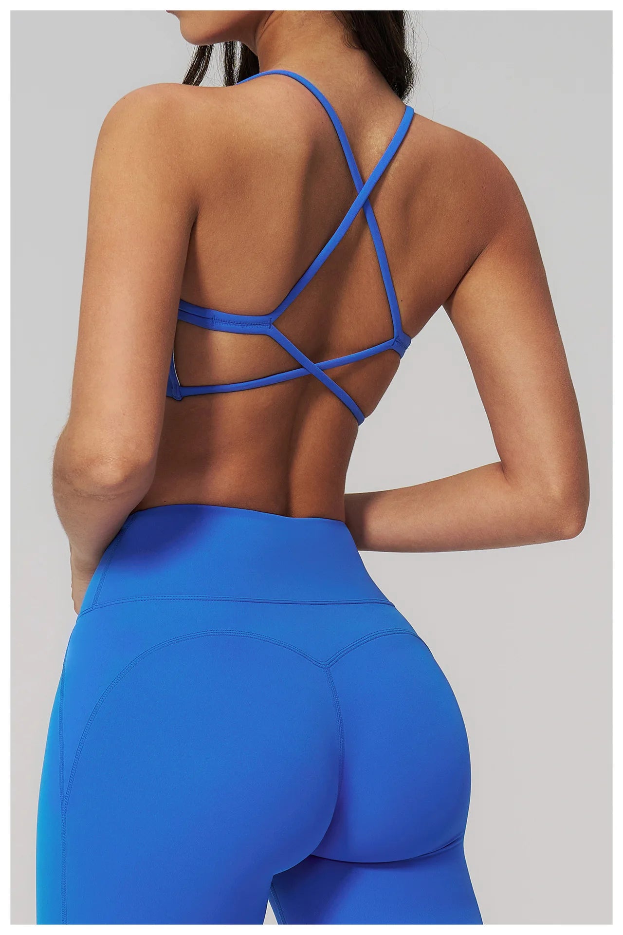 Women Cross Back Sports Underwear Breathable Yoga Bra Shockproof Fitness Top Gym Workout Underwear Female Sports Yoga Crop Top