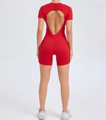 Seamless Yoga Jumpsuits Sports Fitness Splicing Hip-lifting One-Piece Hollow-out Beauty Back Gym Workout Bodysuits for Women