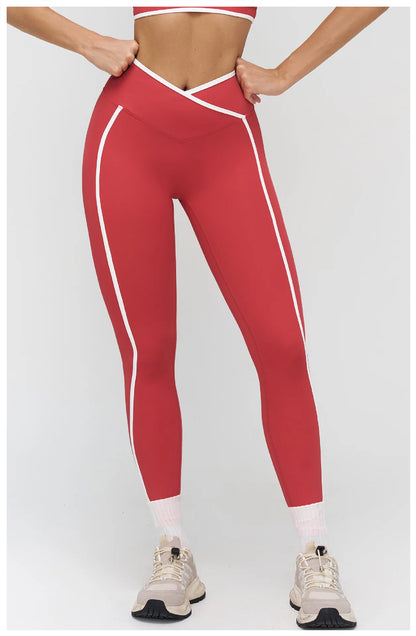 Women High Waist Workout Gym Leggings Yoga Trousers Breathable Sports Pants Female Running Cycling Tights Fitness Yoga Pants