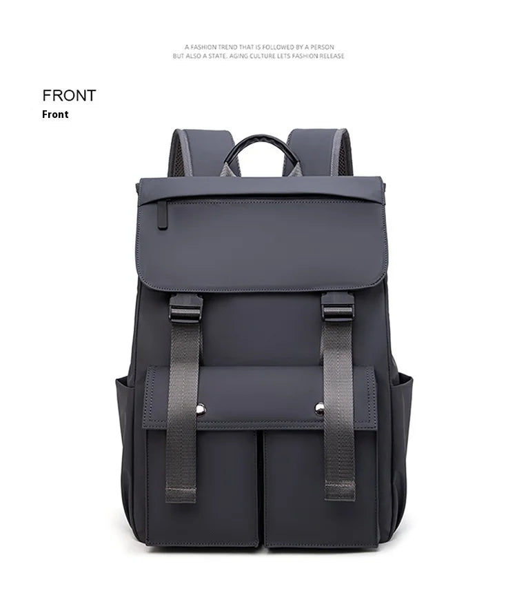 Multi-functional Fashion Men‘s Backpack For 15.6 inch Laptop Light Weight Bag Water-Repellent Material Large Capacity School Bag