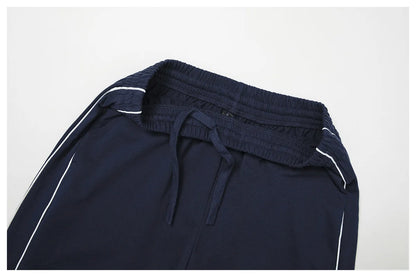Custom LOGO women's new casual sweater wide-leg trousers comfortable outdoor fashion sports jogging shorts cycling two-piece set