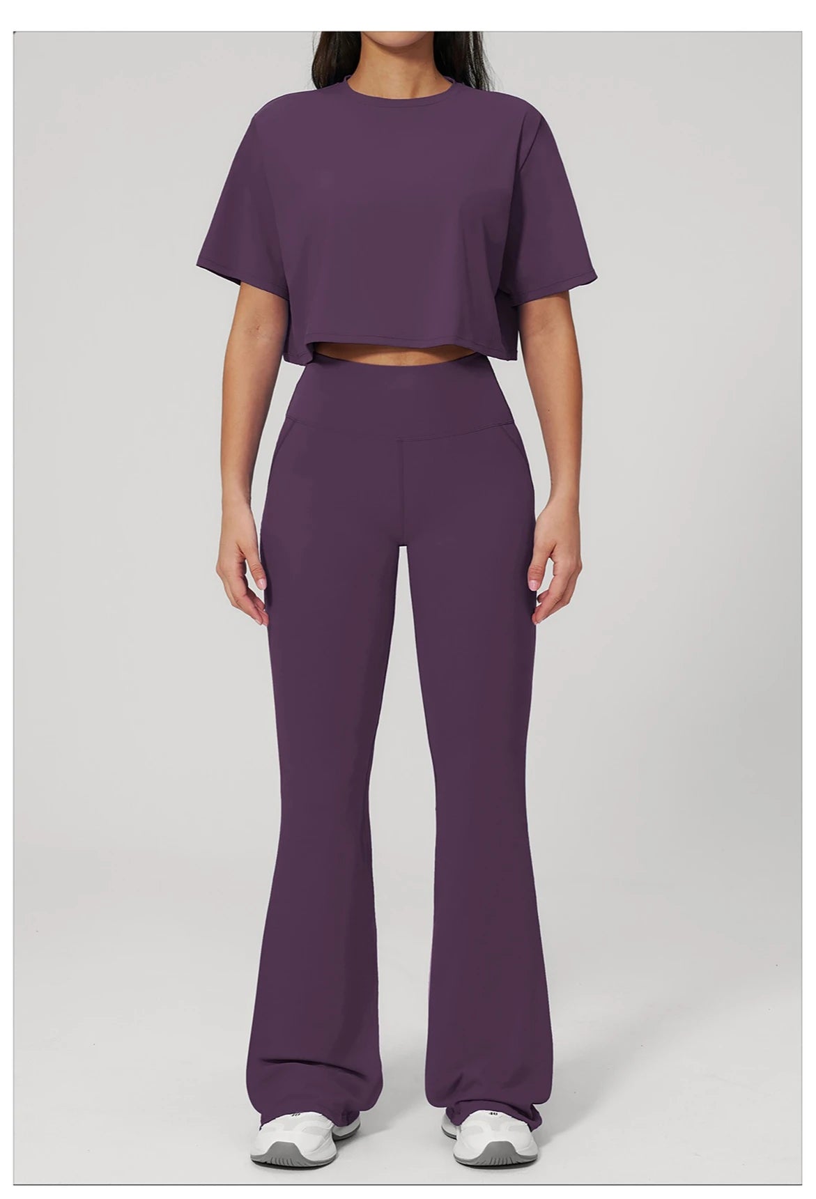 Custom LOGO women's yoga clothes, short sleeves, tight quick-drying trousers, fitness clothes, high-intensity sports suits