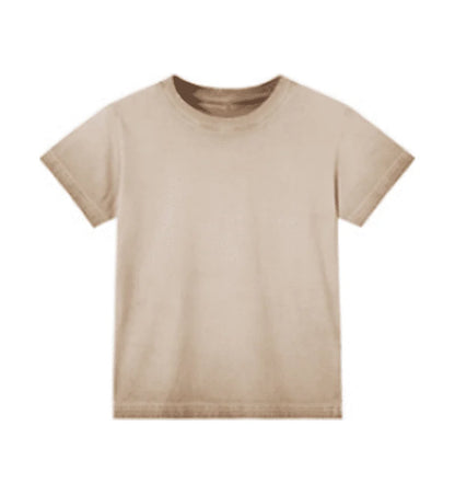 Female 240GSM Gradient Washed Custom LOGO Solid Slim  T-Shirt Soft Cotton Streetwear Casual Short Sleeve Cool Retro For Women