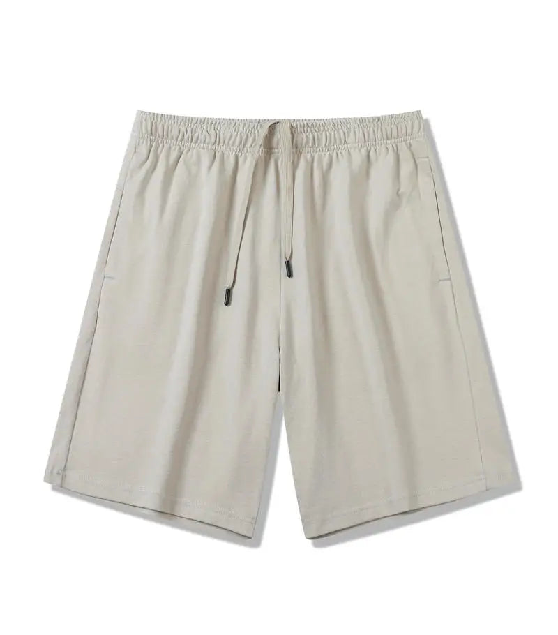 Custom LOGO DIY Brand 330GSM 100% Cotton Heavy Weight Shorts plus Big Size mens shorts summer casual beach blank shorts for men