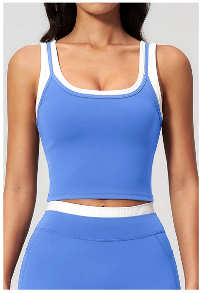 Thread Yoga Vest Women's Shockproof Gym Fitness Sports Underwear Sexy Breathable Yoga Bra Female Workout Yoga Vest Sports Bras