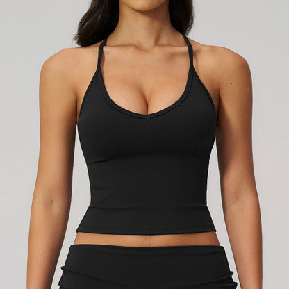 Women Fitness Sports Bra Top Shockproof Gym Workout Vest Quick Drying Pilates Yoga Tank Top Female Running Push Up Underwear