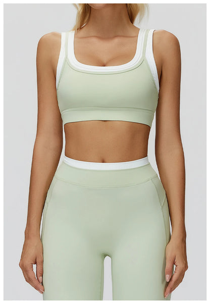 SWELTERING Women's Yoga Bra Breathable Fitness Vest Anti-Sweat Sports Underwear Female Gym Workout Crop Top Running Push Up Bra