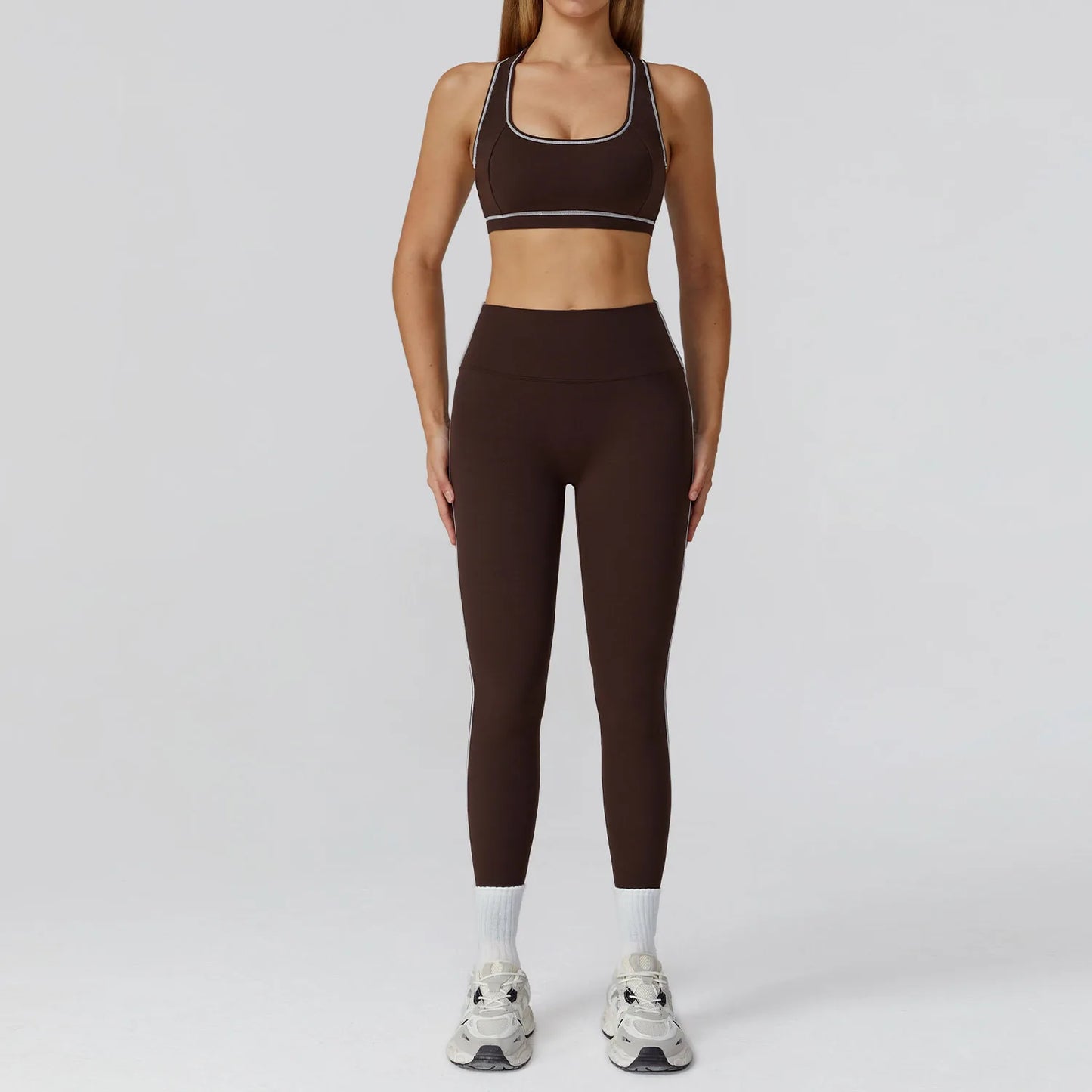 2/3PCS Yoga Suit Gym Fitness Set Women's Sports Running Workout Set Long Sleeve Sports Bra Female Athletic Wear Yoga Clothing