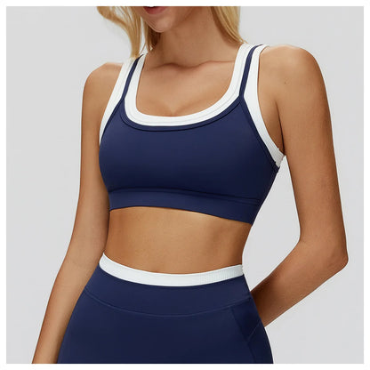 SWELTERING Women's Yoga Bra Breathable Fitness Vest Anti-Sweat Sports Underwear Female Gym Workout Crop Top Running Push Up Bra
