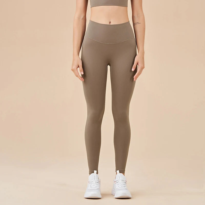 TRY TO BN New 46 Color Yoga Pants Sports Leggings Women Fitness Nylon High Waist Leggings Workout Trousers Training Gym Clothing