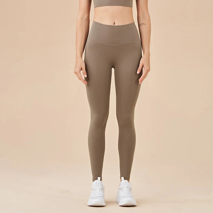 TRY TO BN New 46 Color Yoga Pants Sports Leggings Women Fitness Nylon High Waist Leggings Workout Trousers Training Gym Clothing