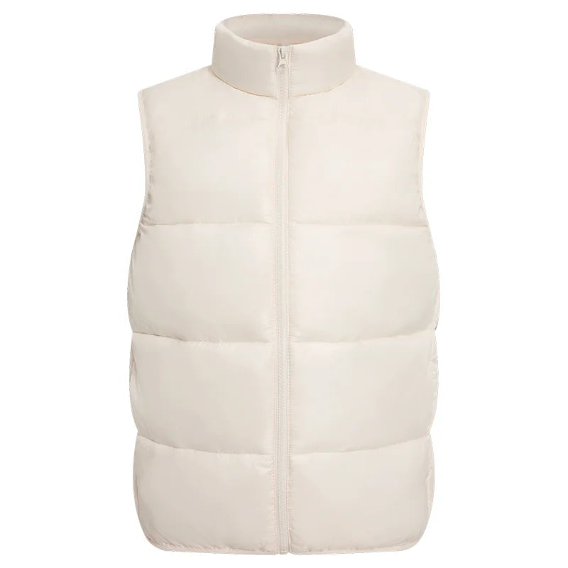 Winter Warm Down Vest Custom Team Logo Casual Sleeveless Jacket Printing Pattern Chill -proof Coat Production Company Brand Text