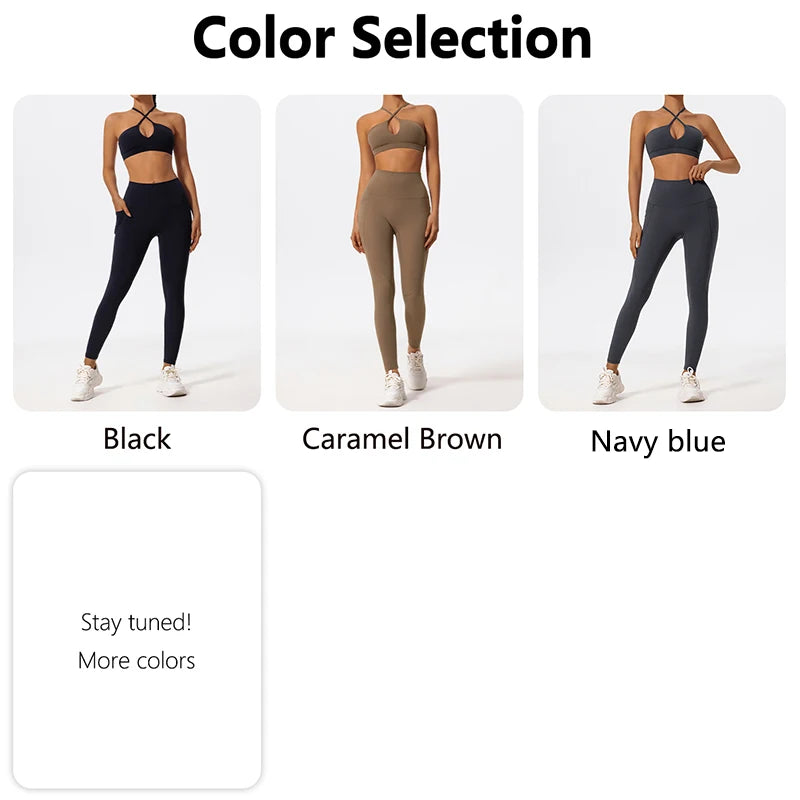 Hearuisavy Ultra-Soft Fabrics 2Pcs Sports Set Women Cross Workout Clothing Gym Suit High Waist Legging Quick Dry Yoga Clothes