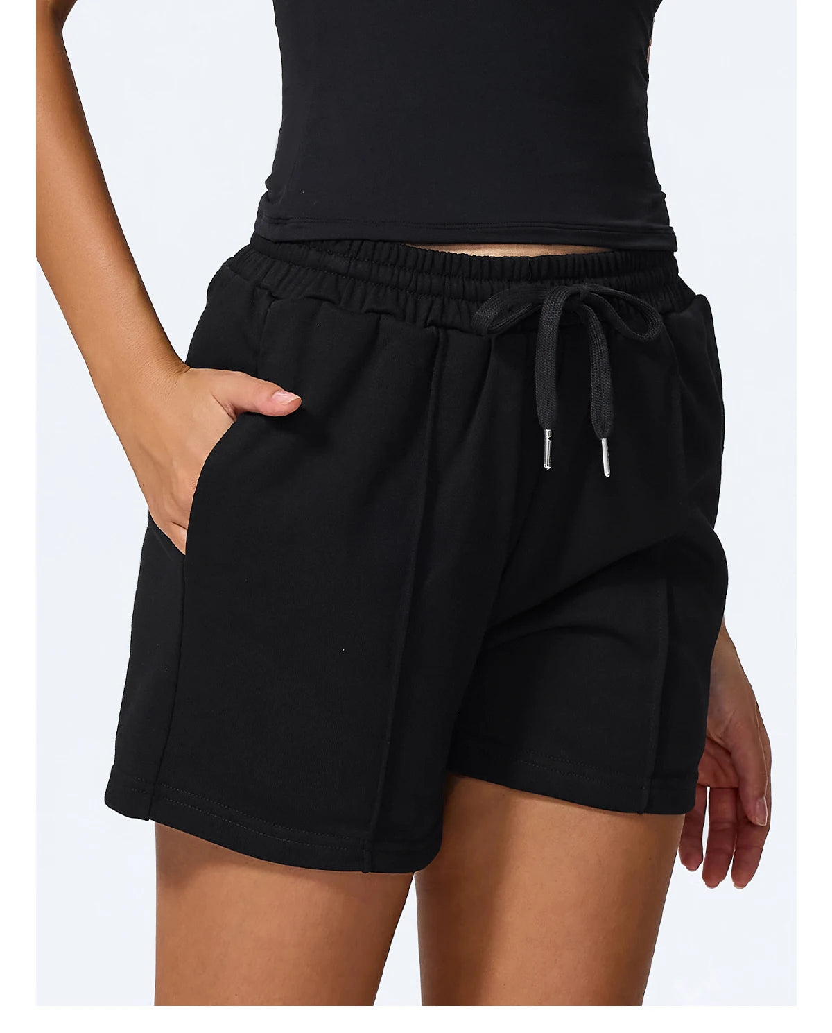 Hearuisavy Gym Sweatpants For Women Loose Comfy Drawstring Pocket Sport Pants Casual Outdoor Running Workout Yoga Shorts Female