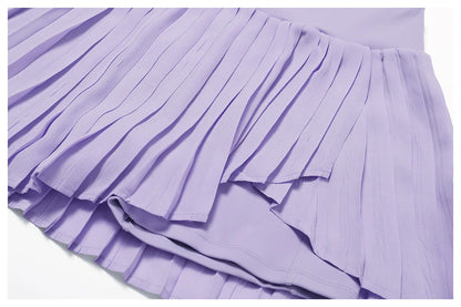 2PCS Women Tracksuit Yoga Set Gym Set Bra Sports Short Skirt Workout Sportswear Running Clothing Gym Wear Athletic Sport Suit