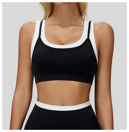 SWELTERING Women's Yoga Bra Breathable Fitness Vest Anti-Sweat Sports Underwear Female Gym Workout Crop Top Running Push Up Bra