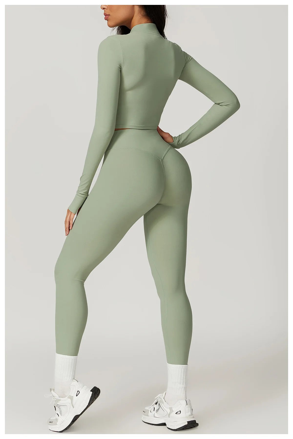 3PCS Yoga Set Gym Clothes 2 PCS Sportswear Women Yoga Suits Fitness Set women's Tracksuits Sports Jacket Long Sleeve Gym Legging