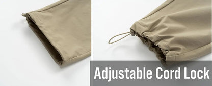 TACVASEN Hiking Straight Pants 5 Pockets Mens Lightweight Quick Dry Ripstop Trousers Waterproof Stretchy Pants Outdoor Fishing