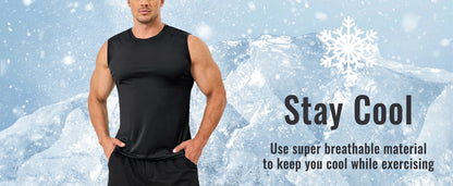 TACVASEN UPF 50+ TANK TOPS Quick Dry Sleeveless T-shirts Mens Summer Gym Fitness Running Tee Shirts Trainning tshirts Swimming