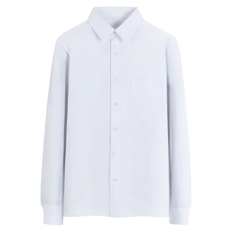 Casual Men's Long Sleeve Business Shirt Custom Logo Excellent Team Personal Professional Shirt Embroidery Printing Brand Design