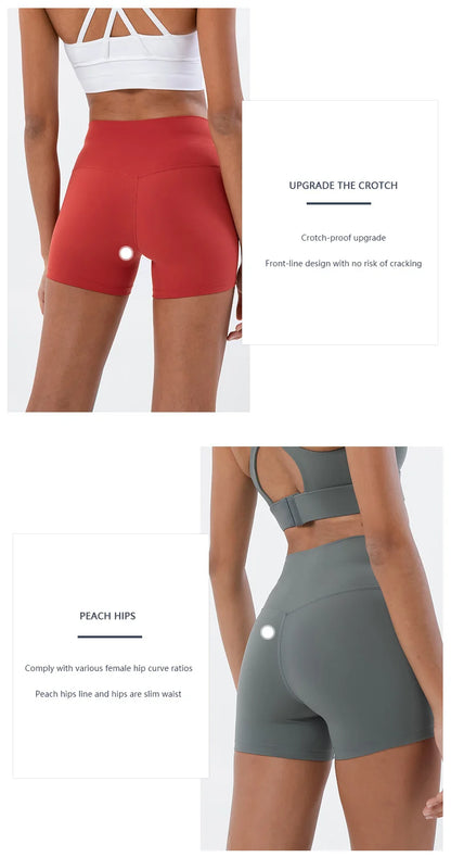 TRY TO BN Women High Waisted Gym Shorts Butt Lifting Breathable Biker Shorts Fitness Running Yoga Workout Cycling Sports Shorts