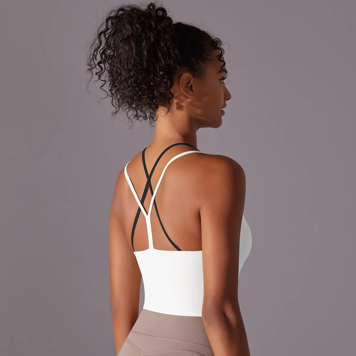 Women Solid Color Fitness Yoga Bra Gym Yoga Top Backless Workout Top Female Push Up Running Sport Bra Sports Underwear Yoga Vest