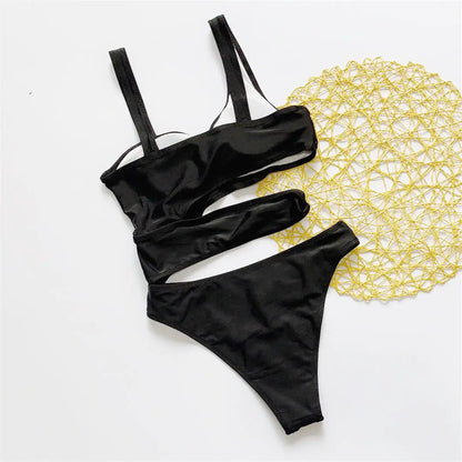 8 Colors New Sexy Irregular Tie Dye Women Swimwear One Piece Swimsuit Female High Cut Bather Bathing Suit Swim Lady V1683