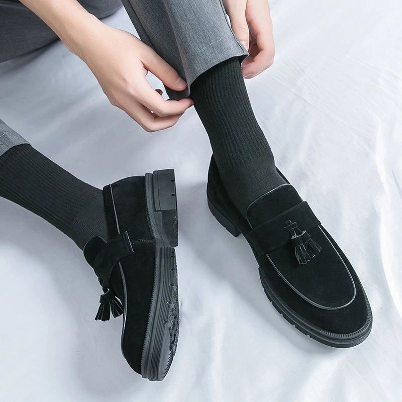 Hot Selling Soft Soled Comfortable Loafers Europe America Massage Soles Men's Commuting Work Shoes Party Men's Formal Shoes