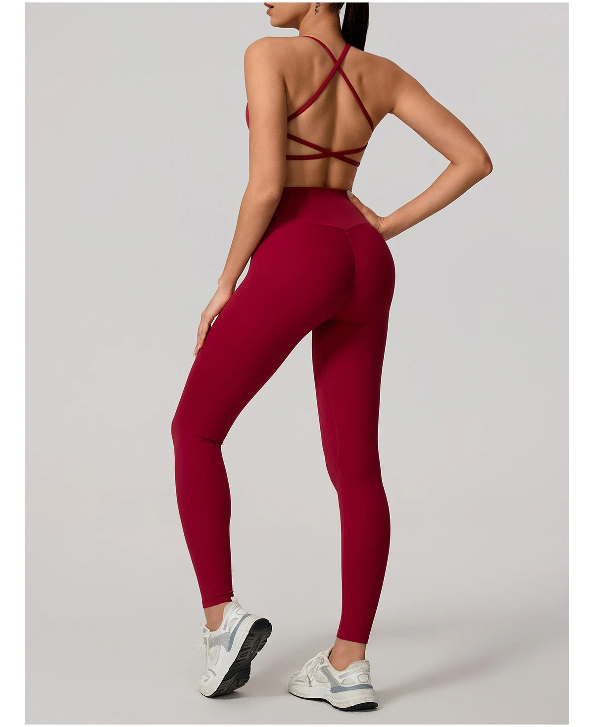 New Summer 2Pcs Women's Quick-Dry Sports Set V-Shaped Bra Female Sleeveless Yoga Outfit Gym Two-Piece Woman Sport Clothes