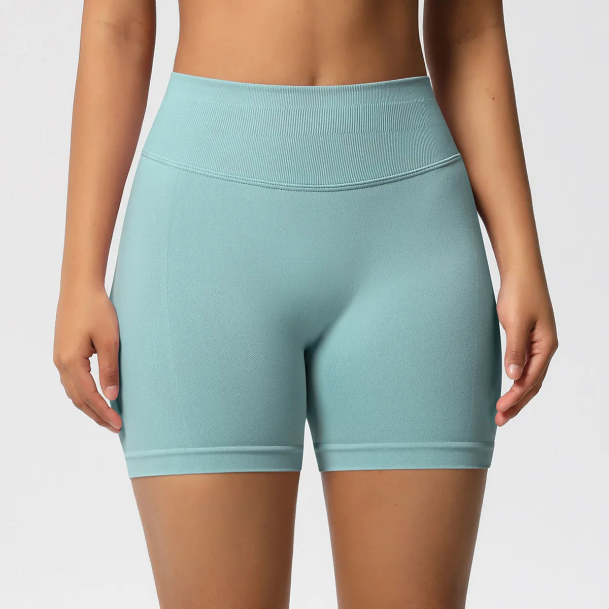 Custom LOGO women's  28-color XS-2XL seamless fitness yoga shorts high waist hip lift sports tight quick-drying shorts