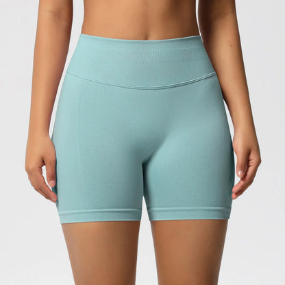 Custom LOGO women's  28-color XS-2XL seamless fitness yoga shorts high waist hip lift sports tight quick-drying shorts