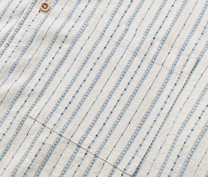 2026 Summer New Japanese Retro Amekaji Cuban Collar Short Sleeved Shirt Men's and Women's Loose Workwear Shirt