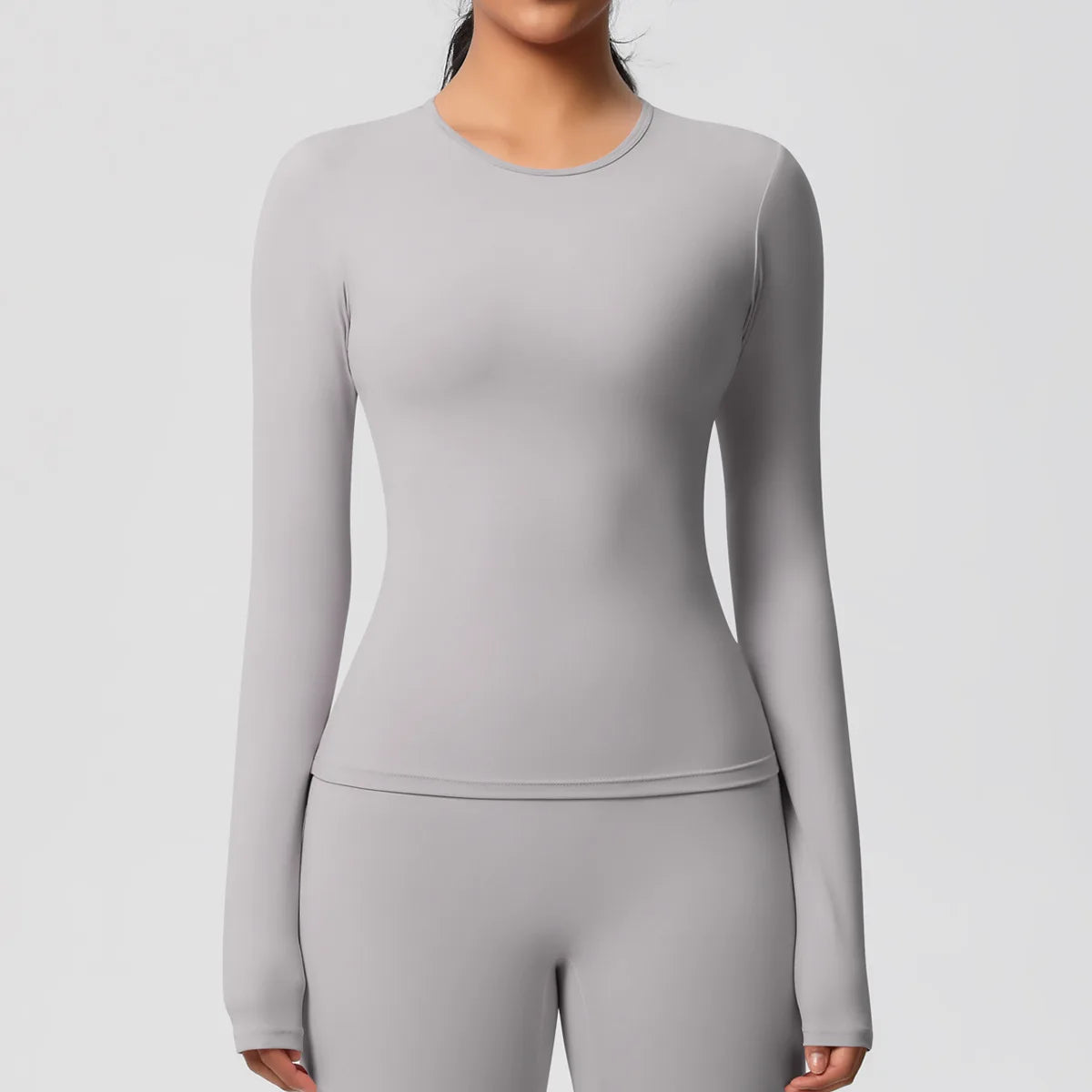 SWELTERING Women Yoga T-shirts Sports Top Long Sleeve Gym Workout Running Shirts Exposed Navel Quick Dry Fitness Gym Sport Wear