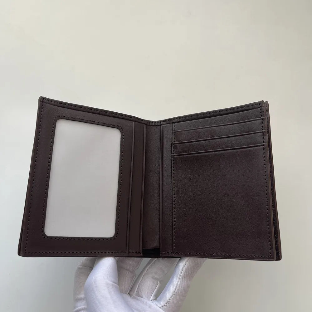 Men's Crocodile Leather Small Wallet, Men's Genuine Leather Fashionable Vertical Wallet, Multi-Functional Multi-Card Slot Wallet